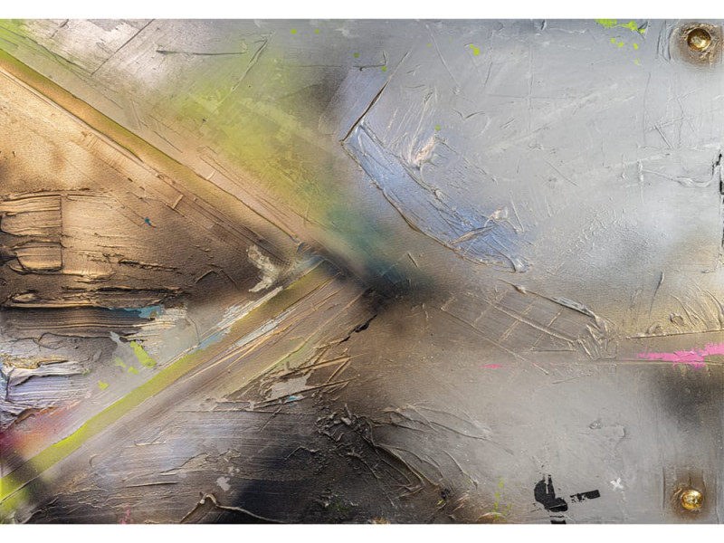 Metallic Shards Abstract Mural - Modern Wall Mural Inspired by Petitto Art