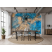 Azure Surge Abstract Mural - Modern Wall Mural Inspired by Petitto Art