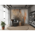 Copper Frost Abstract Mural - Modern Wall Mural Inspired by Petitto Art Copper Frost Abstract Mural - Modern Wall Mural Inspired by Petitto Art