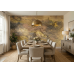 Gilded Earthscape - Modern Wall Mural Inspired by Petitto Art