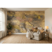 Gilded Earthscape - Modern Wall Mural Inspired by Petitto Art
