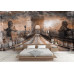 Bridge in Budapest Grunge Style - Classic Wall Mural for Modern Interiors