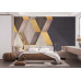 Modern 3D Background in Sepia - Classic Wall Mural for Modern Interiors
