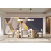 Modern 3D Background in Sepia - Classic Wall Mural for Modern Interiors