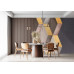 Modern 3D Background in Sepia - Classic Wall Mural for Modern Interiors