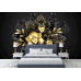 Black & Gold Jewelry Orchids - Classic Wall Mural for Modern Interiors
