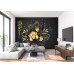 Black & Gold Jewelry Orchids - Classic Wall Mural for Modern Interiors