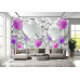 3D Hearts & Dandelions on Brick - Classic Wall Mural for Modern Interiors