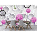 3D Dandelion & Tree Silhouettes - Classic Wall Mural for Modern Interiors