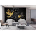 Black and Gold Hummingbirds - Classic Wall Mural for Modern Interiors