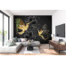 Black and Gold Hummingbirds - Classic Wall Mural for Modern Interiors