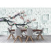 3D Ender Flower & Tree Branch - Classic Wall Mural for Modern Interiors