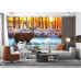 Red Deer in Morning Sun - Classic Wall Mural for Modern Interiors