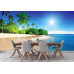 Caribbean Beach with Palms - Classic Wall Mural for Modern Interiors