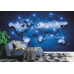 Digital World Map - Classic Wall Mural for Modern Interiors