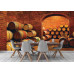Wine Barrels in Vault - Classic Wall Mural for Modern Interiors