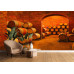 Wine Barrels in Vault - Classic Wall Mural for Modern Interiors