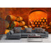 Wine Barrels in Vault - Classic Wall Mural for Modern Interiors