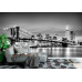 Brooklyn Bridge Black and White - Classic Wall Mural for Modern Interiors