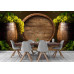 Vintage Wine Cellar with Barrels - Classic Wall Mural for Modern Interiors
