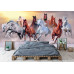 Horses Gallop at Sunset - Classic Wall Mural for Modern Interiors