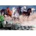 Horse Herd in Desert Dust Storm - Classic Wall Mural for Modern Interiors