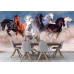 Horse Herd in Desert Dust Storm - Classic Wall Mural for Modern Interiors