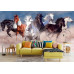 Horse Herd in Desert Dust Storm - Classic Wall Mural for Modern Interiors