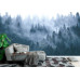 Misty Mountain Landscape - Classic Wall Mural for Modern Interiors