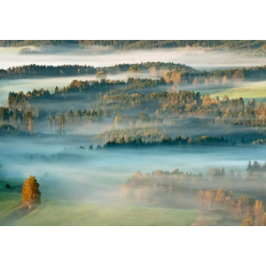 Mountain Sunrise in Czechia - Classic Wall Mural for Modern Interiors | Wall4Soul
