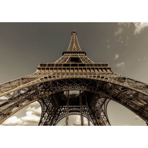 Wide View of Eiffel Tower - Classic Wall Mural for Modern Interiors | Wall4Soul