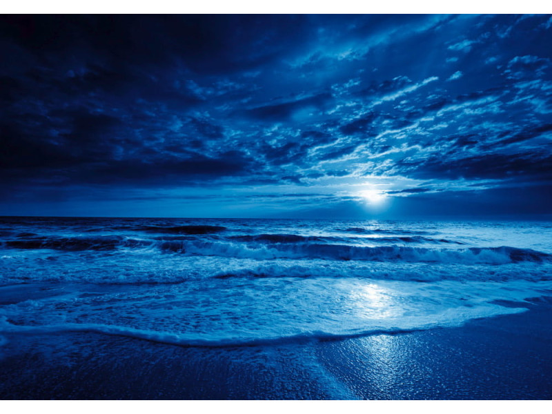 Midnight Blue Ocean - Classic Wall Mural for Modern Interiors