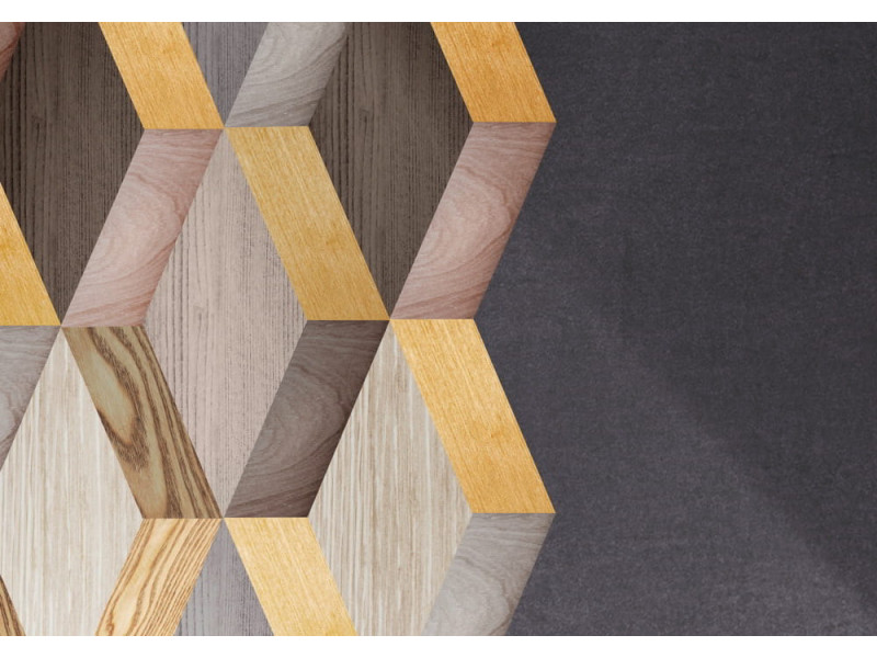 Modern 3D Background in Sepia - Classic Wall Mural for Modern Interiors