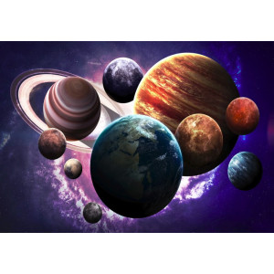 Planets of the Solar System - Classic Wall Mural for Modern Interiors | Wall4Soul