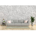 Embossed Elegance Floral - Classic Wall Mural for Modern Interiors Embossed Elegance Floral - Classic Wall Mural for Modern Interiors